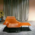 Zanotta Lama Leder Chaise Lounge Stuhl